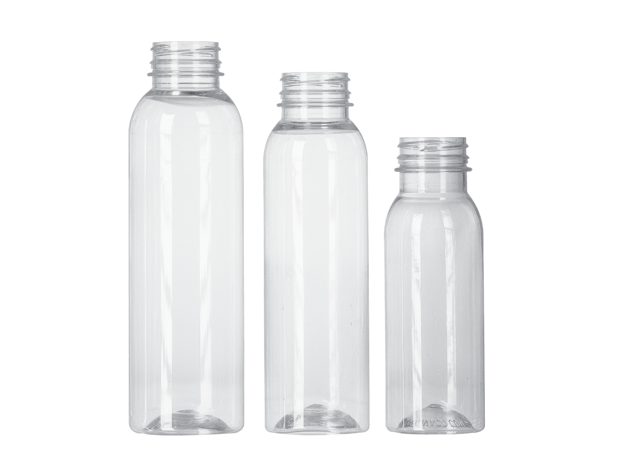 10oz Square PET Empty Plastic Bottle Clear with Custom Cap for Wholesale &  Bulk Orders, 100% BPA Free – Captiva Containers